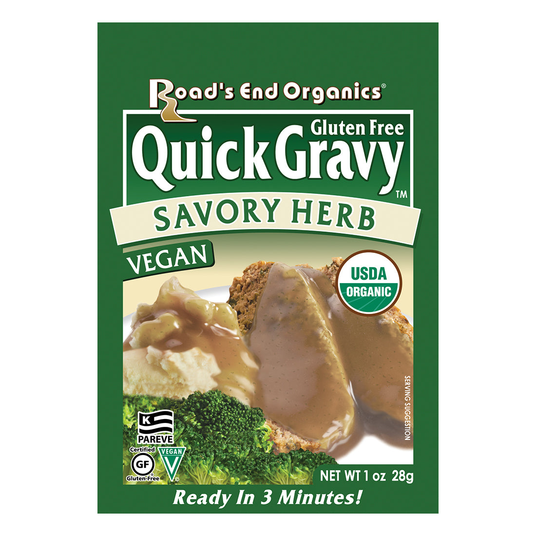 Road's End Organic Savory Herb Gravy Mix - 28g