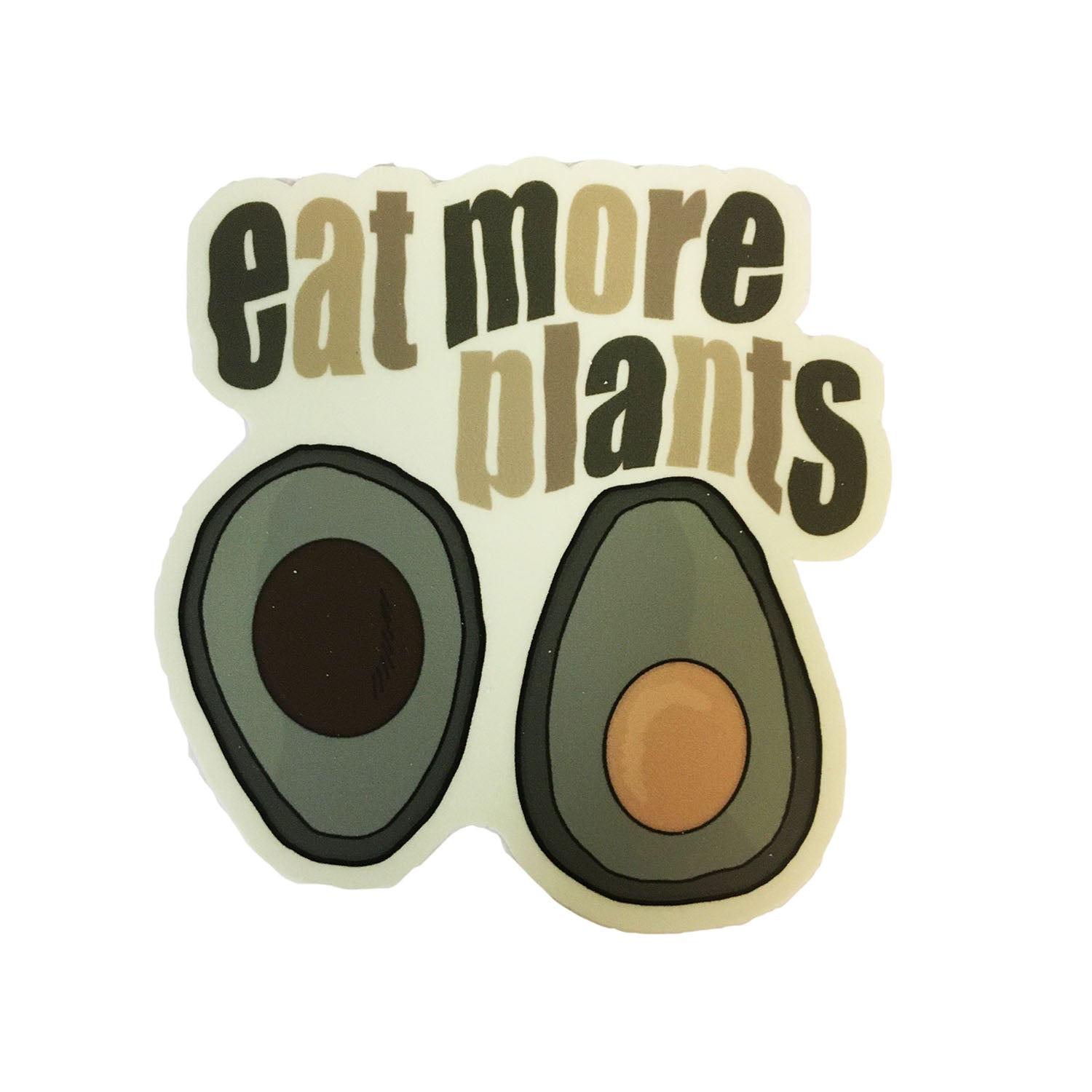 True Alignment 'Eat More Plants' Vinyl Sticker