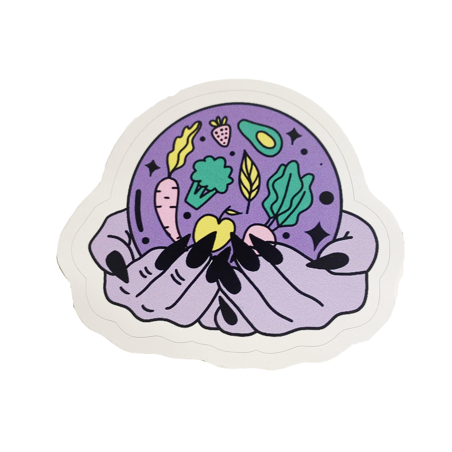 Vegan Supply 'Veggie Crystal Ball' Sticker