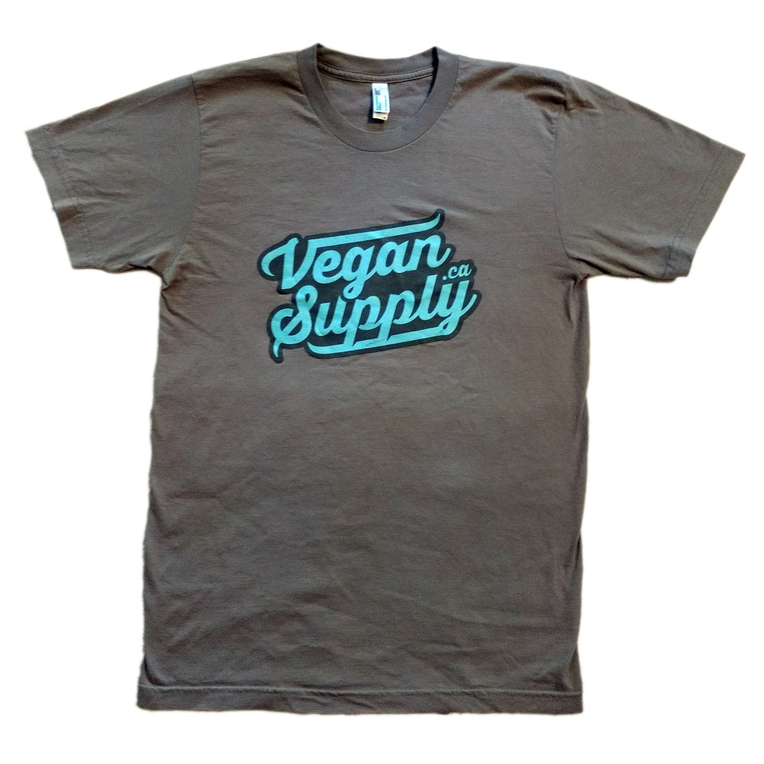 Vegan Supply 'Vintage Vegan Supply' Gris T-shirt unisexe