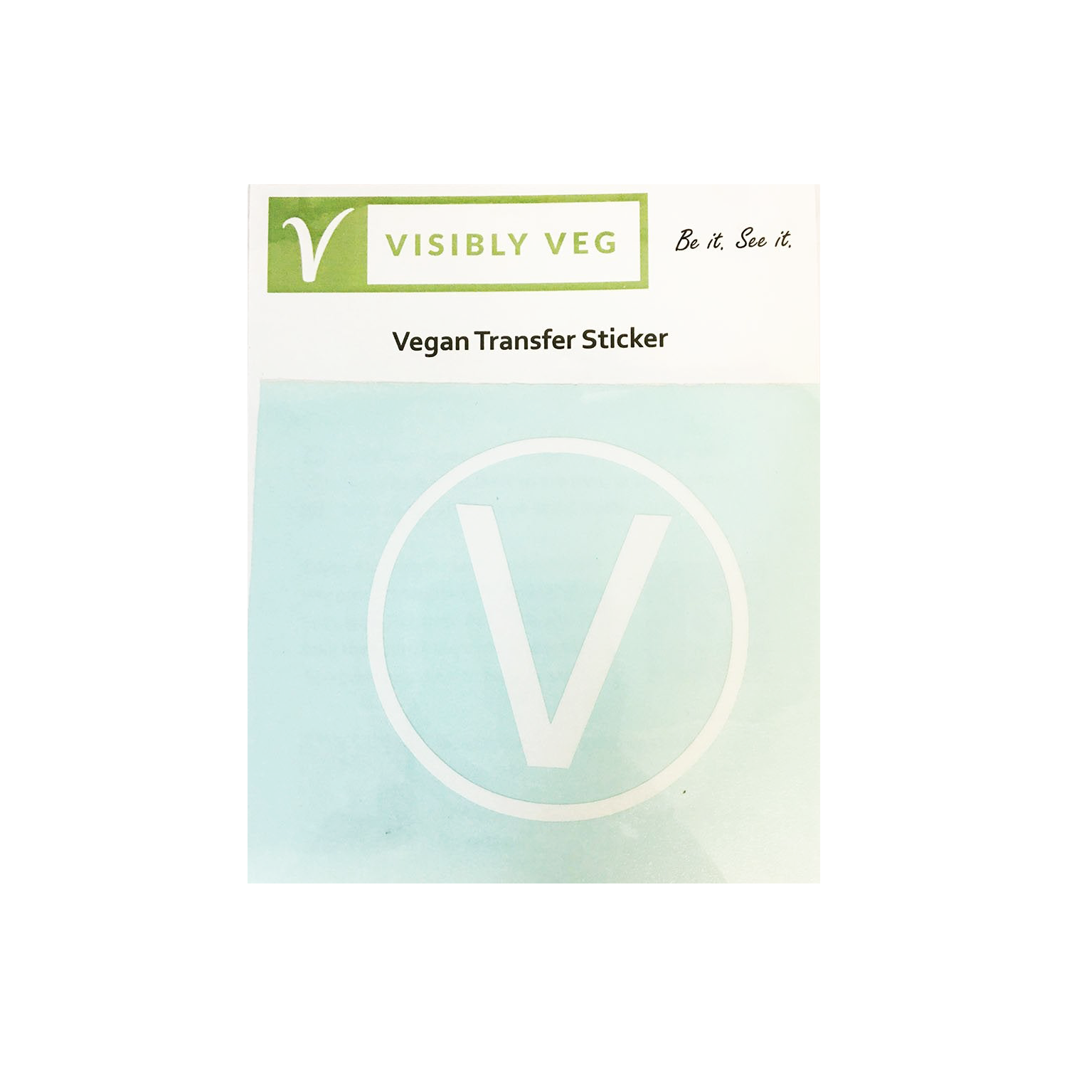 Visibly Veg Window Transfer Sticker