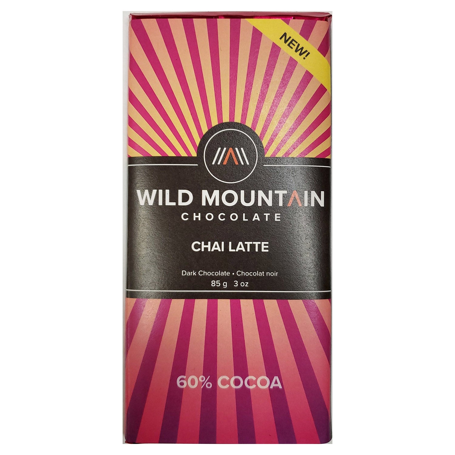 Barre de chocolat noir Wild Mountain Chai Latte 60 % - 85 g
