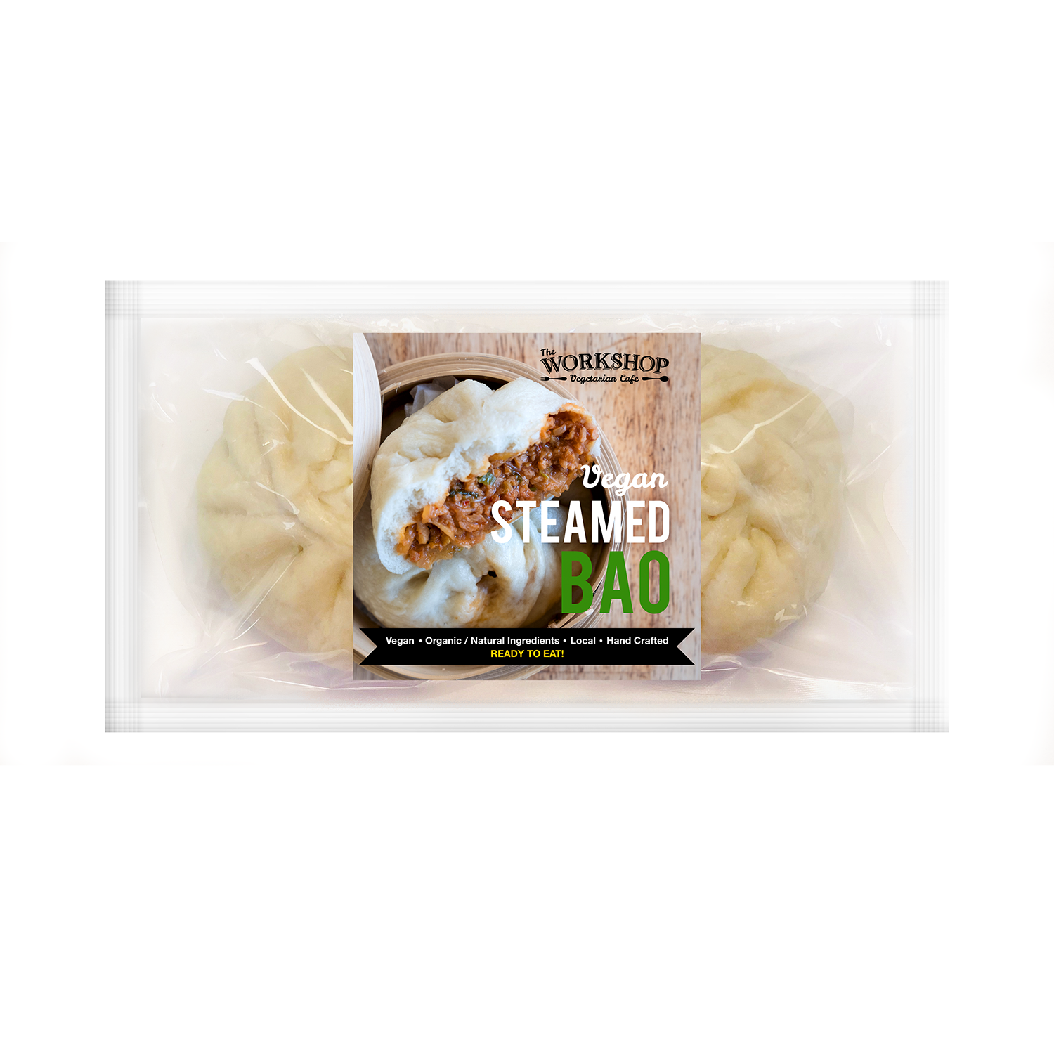 The Plant Based Workshop Steamed Bao Buns - 360g