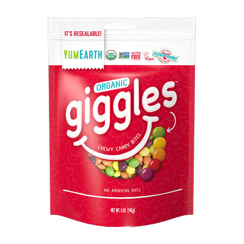 YumEarth Organic Giggles Chewy Candy Bites - 142g