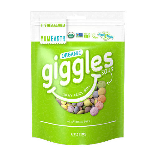 YumEarth Organic Sour Giggles Chewy Candy Bites - 142g